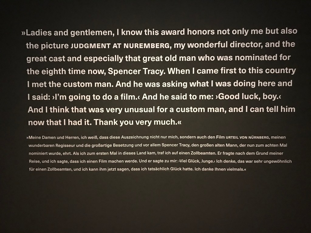 Dankesrede von Maximilian Schell bei der Überreichung des Oscars 1962